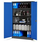 JAN NOWAK JAN II fém iratszekrény 1150x1850x400, modell antracit-kék