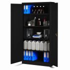 JAN NOWAK JAN H fém iratszekrény 900x1950x400, modell fekete