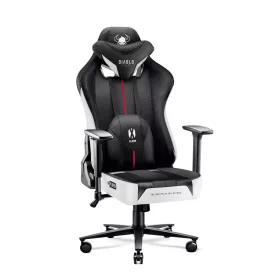   DIABLO X-PLAYER 2.0 szövet gamer szék, Normal Size, fehér-fekete