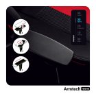 Diablo X-Player 2.0 szövet gamer szék King size, kármin-antracit