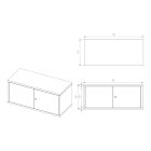 JAN NOWAK EWA felsőszekrény iratszekrényre 900x380x400, modell szürke