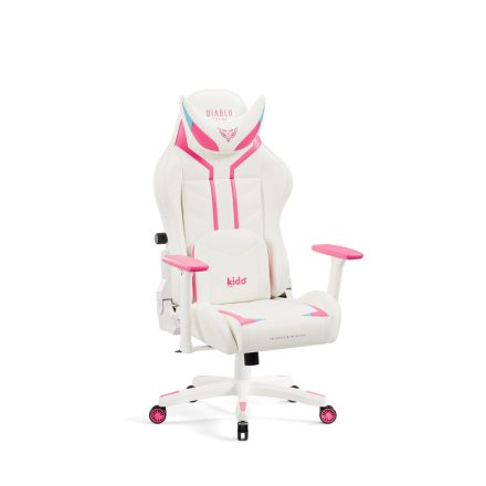 Diablo X-Ray 2.0 gamer szék gyerekeknek: fehér-rózsaszín