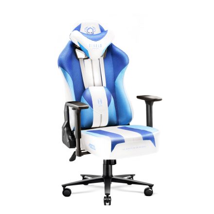 DIABLO X-PLAYER szövet gamer szék, Normal Size, Frost white / fehér