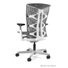 UNIQUE REYA M ergonomikus irodai szék, fehér váz/elastomer