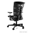 UNIQUE REYA M ergonomikus irodai szék, fekete váz/fekete szövet