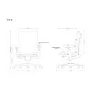 UNIQUE REYA M ergonomikus irodai szék, fekete váz/fekete szövet