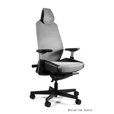 UNIQUE RONIN ergonomikus irodai szék, fehér váz-fekete háló