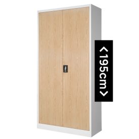   JAN NOWAK JAN H fém iratszekrény 900x1950x400, modell fehér-sonoma tölgy