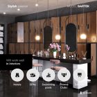 JAN NOWAK BARTEK pléh öltözőszekrény lábakon, 10 rekeszes 1360x1720x450, modell antracit-dió