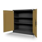 JAN NOWAK BEATA fém iratszekrény 900x930x400, modell antracit-dió