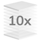 JAN NOWAK fémpolcok BARTEK öltözőszekrényekhez, 10 db, fehér