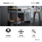 JAN NOWAK ERIC műhelyasztal, fekete