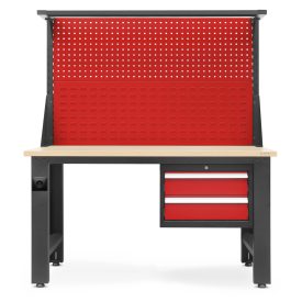   JAN NOWAK LOGAN Munkapad, 1500 x 1700 x 750 mm, antracit-piros