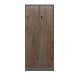   JAN NOWAK JULIA fém öltözőszekrény, 800x1850x450, modell antracit-dió