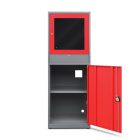 JAN NOWAK STEVE üzemi számítógépszekrény, 640x1750x630 mm, modell antracit-piros