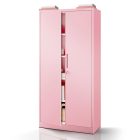 JAN NOWAK JAN H fém iratszekrény 900 x 1950 x 400 mm, Fresh Style: púderrózsaszín