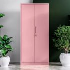 JAN NOWAK JAN H fém iratszekrény 900 x 1950 x 400 mm, Fresh Style: púderrózsaszín