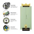 JAN NOWAK JAN H fém iratszekrény 900 x 1950 x 400 mm, Fresh Style: pasztellzöld