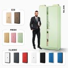 JAN NOWAK JAN H fém iratszekrény 900 x 1950 x 400 mm, Fresh Style: pasztellzöld