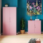 JAN NOWAK BEATA fém iratszekrény 900x930x400, modell púderrózsaszín