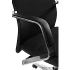 UNIQUE TRENT vezetői irodai szék, fekete eco-bőr