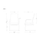 UNIQUE Trent S tárgyalószék