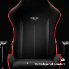 DIABLO X-STARTER LED gamer szék, fekete
