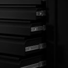 JAN NOWAK DAREK Fém műhelyszekrény fiókokkal, 920x1850x500, All black: fekete