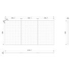 JAN NOWAK PAULA szerszámfal, 1200x600x10 mm, All Black: fekete