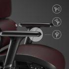 DIABLO V-COMMANDER ergonomikus irodai szék, fekete-burgundi