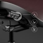 DIABLO V-COMMANDER ergonomikus irodai szék, fekete-burgundi