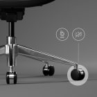 DIABLO V-COMMANDER ergonomikus irodai szék, fekete-burgundi