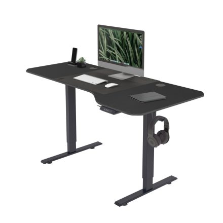 JAN NOWAK ELLA 1600 állítható magasságú asztal, elektromos íróasztal, 1600x720x750, antracit