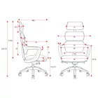Diablo V-Modular ergonomikus irodai szék, szürke, összeszerelt