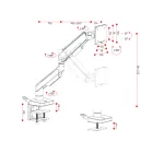 Diablo Képernyőállvány LED RGB X-Arm monitortartó