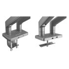 JAN NOWAK JAKE fém dupla monitorállvány, szürke