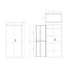 JAN NOWAK JAN fém iratszekrény 900x1850x400, Smart: szürke