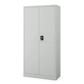   JAN NOWAK DAWID fém öltözőszekrény, 900x1850x400, Smart: szürke