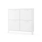 JAN NOWAK SHIRLEY fém cipősszekrény, 960 x 900 x 170 mm, fehér