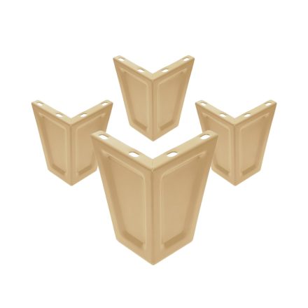 JAN NOWAK bútorlábak 4 db-os készlete, bézs