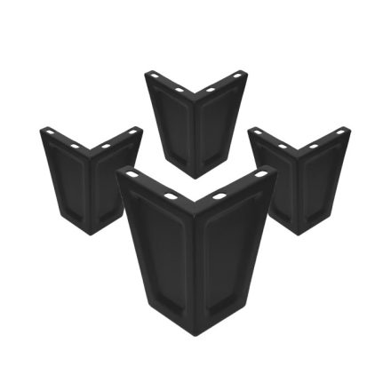 JAN NOWAK bútorlábak 4 db-os készlete, fekete