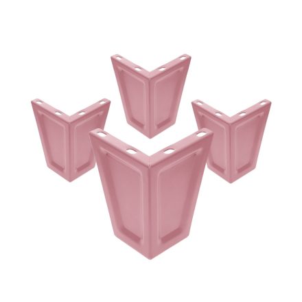 JAN NOWAK bútorlábak 4 db-os készlete, púderrózsaszín