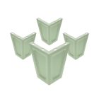 JAN NOWAK bútorlábak 4 db-os készlete, pasztellzöld