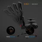 DIABLO X.ONE Prime gamer szék, Normal Size, Burned Black fekete