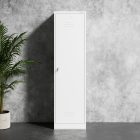 JAN NOWAK AGNES fém takarítószekrény, 500 x 1850 x 500 mm, fehér