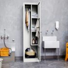 JAN NOWAK AGNES fém takarítószekrény, 500 x 1850 x 500 mm, fehér