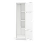 JAN NOWAK AGNES fém takarítószekrény, 500 x 1850 x 500 mm, fehér