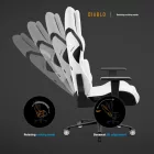 DIABLO X.ONE Prime gamer szék, Normal Size, Ghosted White fehér 