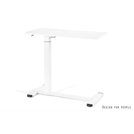 UNIQUE Laptop asztal, állítható magasságú, fehér