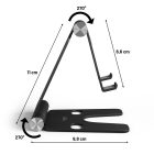 Diablo X-Dock alumíniumból készült asztali telefontartó, telefontartó állvány